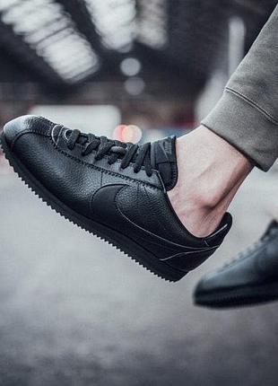 Мужские кроссовки nike cortez classic black