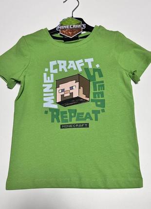 Футболка на хлопчика minecraft майнкрафт стів і алекс