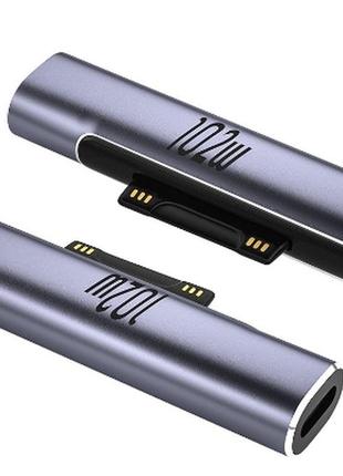 Pd адаптер тригер 102w кабель зарядки microsoft surface type-c pro 3, 4, 5, 6, 7 book 2