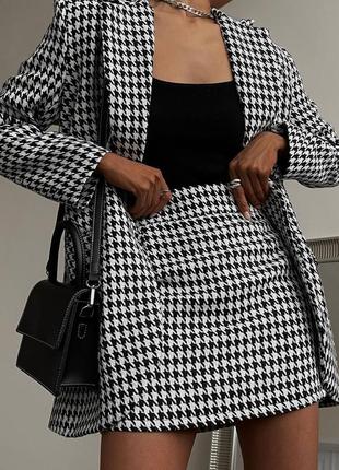 Костюм (піджак+спідниця)✨🤍💋