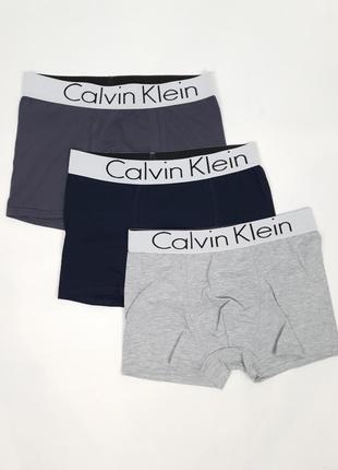 Комплекты мужского белья 3шт calvin klein. мужские трусы-боксеры кельвин кляйн. набор нижнего белья в коробке4 фото