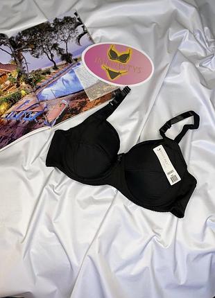 Бюст чорний чашка с c перфорація легкий літо