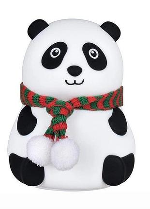 Детский силиконовый ночник светильник панда 7 цветов, силиконовый ночник игрушка для детей