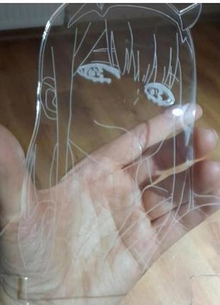 Пластина до 3d лампи. нове. 
аніме. в користуванні не була
anime acryl plate "zero two" для 3d night light base