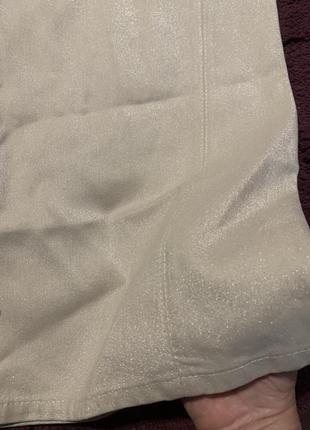 Шикарные стильные брюки палаццо с серебряным покрытием3 фото