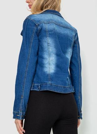 Джинсовая куртка женская, цвет синий, 129rl0064 фото
