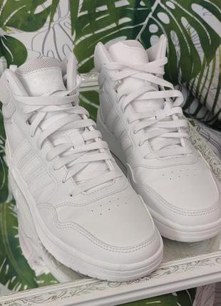 Кроссовки adidas hoops 3.0 mid classic shoes white gw54572 фото