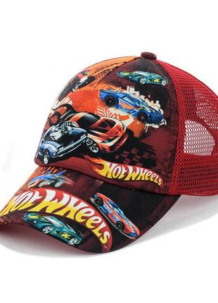 Детская кепка c сеткой "hot wheels"