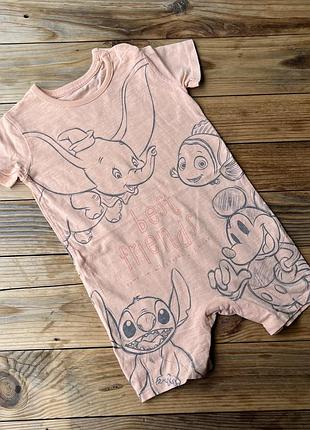 Песочник комбинезон с героями десней на 12/18 месяцев