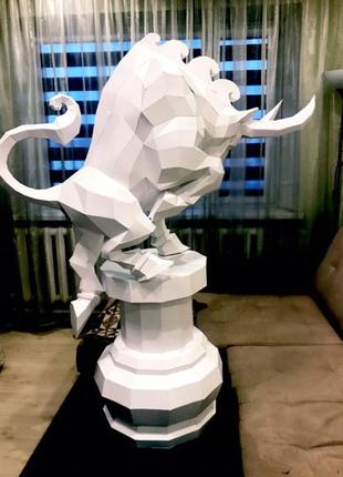 Paperkhan конструктор з картону 3d фігура бик телець корова паперкрафт papercraft подарунковий набір для творчості іграшка сувенір