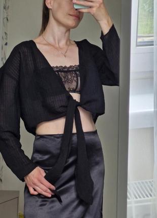 Блуза zara чорна