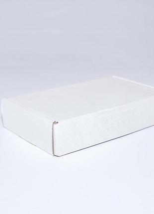 Коробка картонная 185 х 110 х 37 мм, самосборная белая