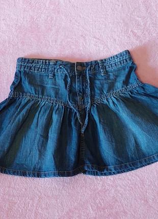 Женская джинсовая юбка h&m свободного кроя