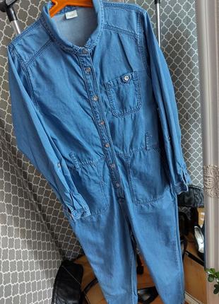 Ромпер, комбинезон джинс для девочки, next 5