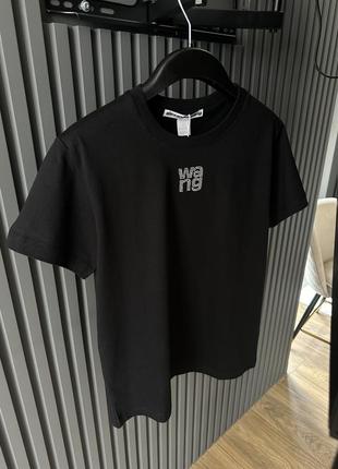 Женская футболка alexander wang черный