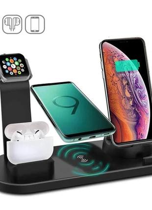 Беспроводная зарядная станция 3in1 wireless charger 10вт.