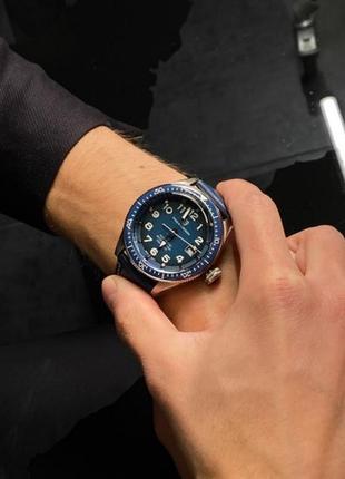 Механічний годинник pagani design pd-1649 silver-blue, чоловічий, з автопідзаводом, водонепроникний, d c3 фото