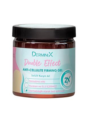 Підтягуючий антицелюлітний гель для тіла подвійної дії derminix