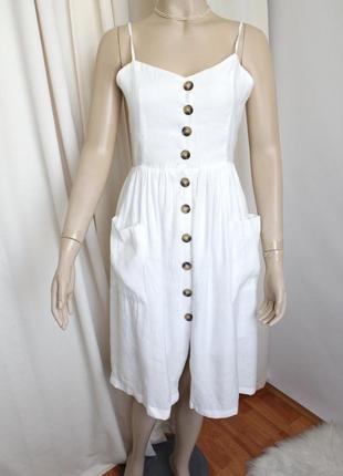 Білий сарафан із розміром 36