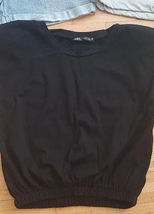 Коттонова футболка zara s