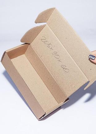 Коробка картонная 205 х 90 х 60 мм, самосборная