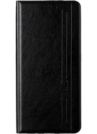 Кожаный чехол книжка на nokia 3.4 black