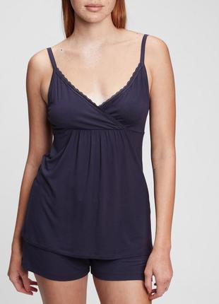 36-38р. домашняя, пижамная майка для кормящих gap