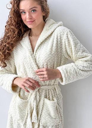 Женский махровый халат (2591/3) l