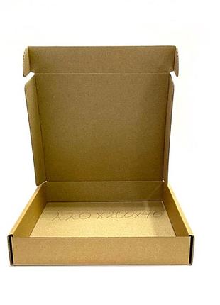 Коробка картонная 220 х 200 х 40 мм, самосборная