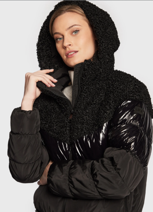 Куртка пуховик dkny черный regular fit, оригинал