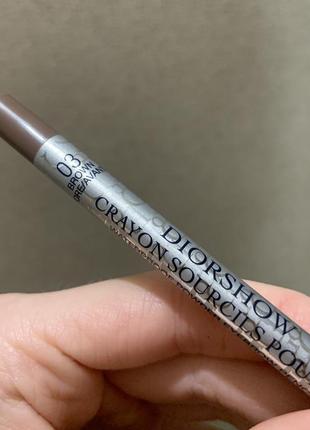 Водостійкий олівець для брів dior diorshow crayon sourcils poudre waterproof