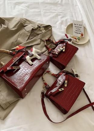 Сумка бордовая