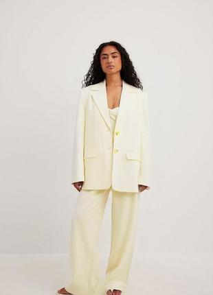 Базовый льняной жакет h&m