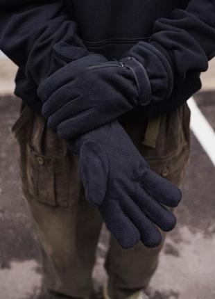 Флісові перчатки without lock 16-6 black2 фото