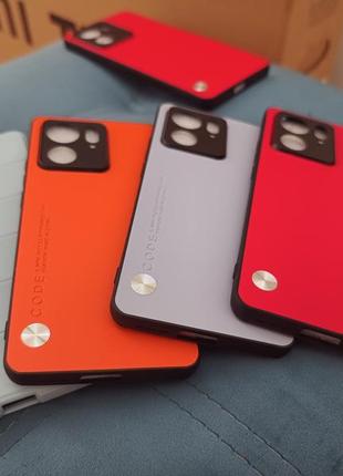 М'який амортизуючий чохол бампер зі шкіри для телефону motorola edge 40