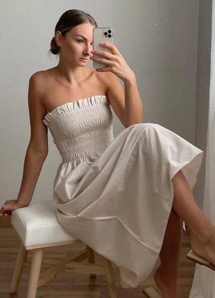 Невероятное платье бандо сарафан h&m