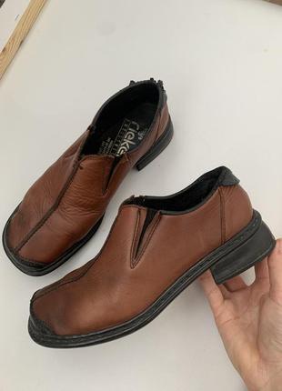 Женские кожаные туфли, женские лоферы