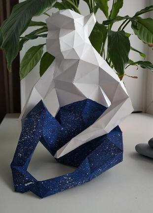 Paperkhan конструктор із картону мавпа макака пазл орігамі papercraft фігура полігональна набір подарок сувенір антис