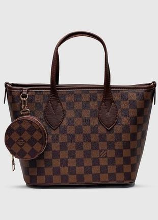 Стильна фірмова жіноча сумка на кожен день зручна жіноча сумка louis vuitton шопер шкіряний сумка з гаманцем сумка-шопер