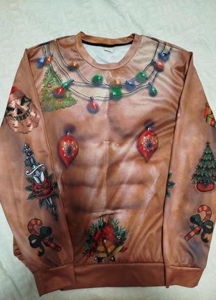 Новорічний лонгслів