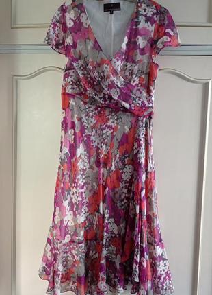 Длинное платье. шелк. fenn wright manson. бренд, крупнобритания.