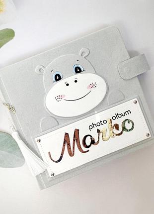 Фотоальбом для мальчика ручной работы. детский альбом.