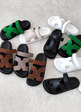 Шкіряні шльопанці