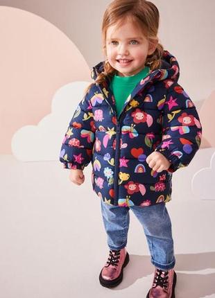 Легкая теплая куртка next некст англия еврозима холодный демисезон