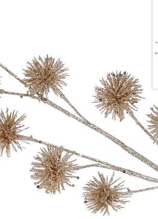 Декоративна гілка 65см, колір - шампань 333-513 - 12 шт упаковка товар від виробника