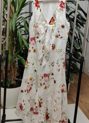 Білосніжне бавовняне плаття від Marks & spencer collection сукні