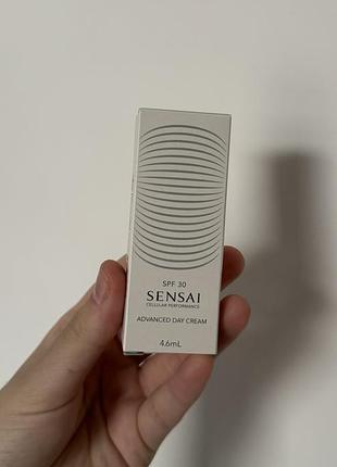 Крем для лица с spf30 sensai cellular performance advanced day cream мини 4,6мл