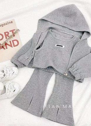 Костюм кофта топ штани
