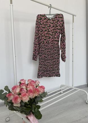 Сукня zara в квіти, платье в цвети