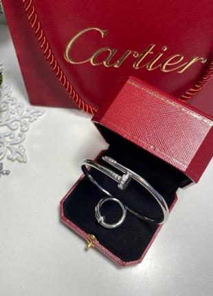 Набір у стилі картьє картье  cartier цвях браслет  гвоздь